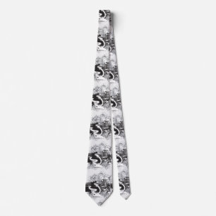 Black/White Music Necktie Slips