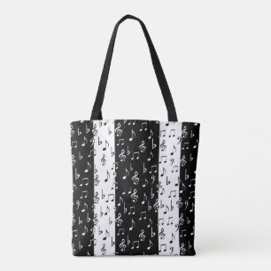 Black & White Musical Rand Bag Tygkasse