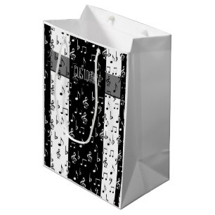 Black & White Musical Rand Gift Bag 2