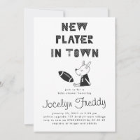 Black & White New Player i eget pojkbabyduschar