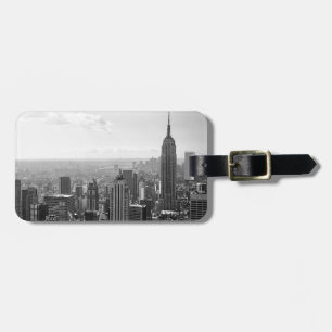 Black & White New York City Bagagebricka