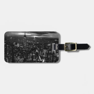 Black & White New York City Bagagebricka