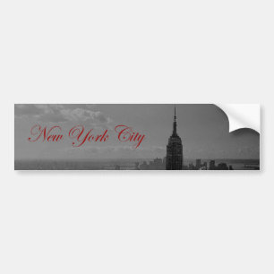 Black White New York City Bildekal