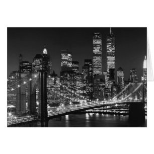 Black & White New York City Hälsningskort