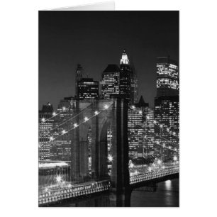 Black & White New York City Hälsningskort