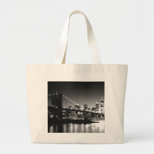 Black & White New York City Jumbo Tygkasse