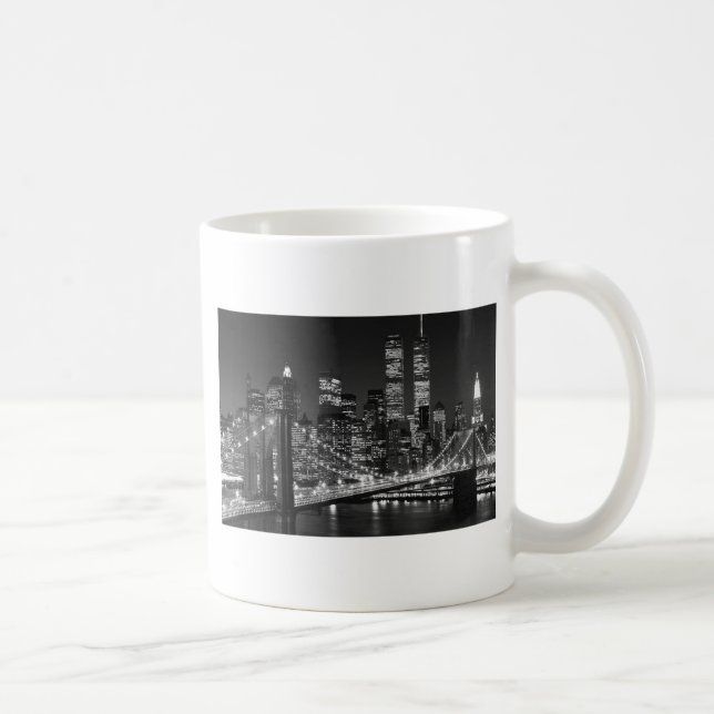 Black & White New York City Kaffemugg (Höger)