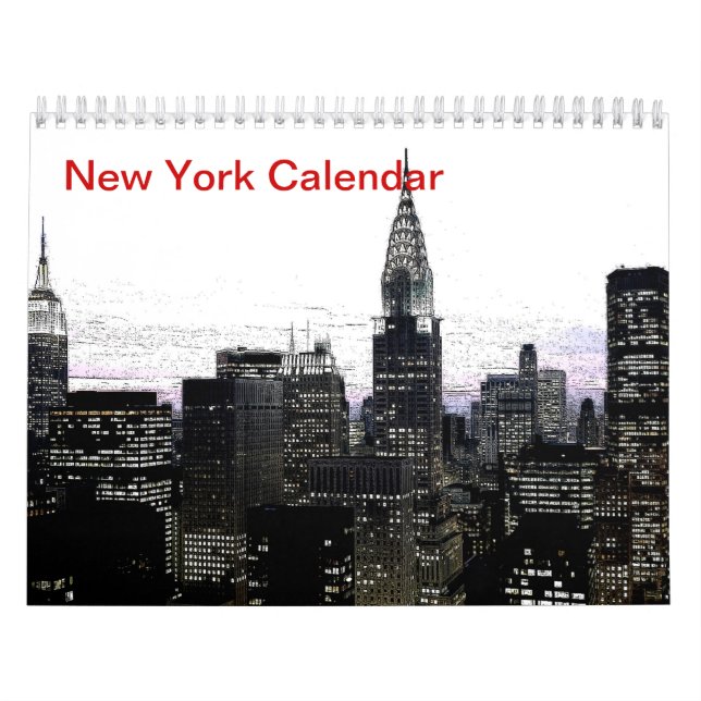 Black & White New York City Kalender (Omslag)