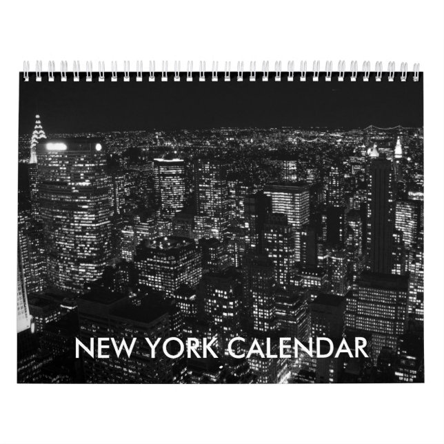 Black White New York City Kalender (Omslag)