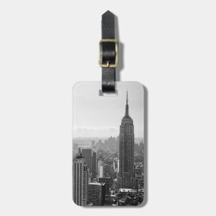 Black & White New York City Luggage Tag Bagagebricka