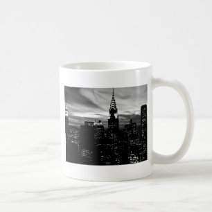 Black & White New York City Midtown Kaffemugg