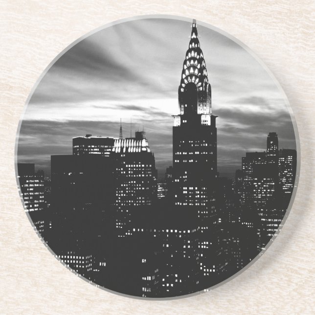 Black & White New York City Midtown Underlägg (Framsidan)