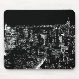 Black & White New York City Night Musmatta