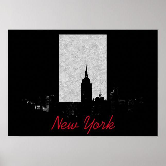 Black White New York City Poster (Framsidan)
