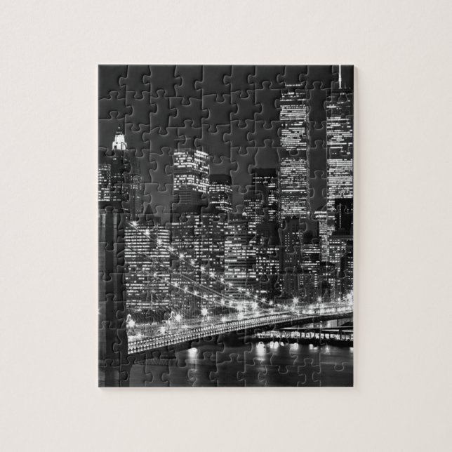Black & White New York City Pussel (Vertikal)