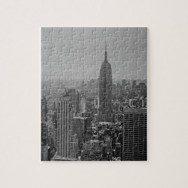 Black & White New York City Pussel (Vertikal)