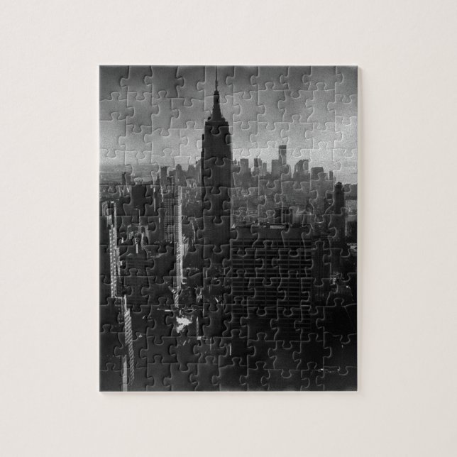 Black & White New York City Pussel (Vertikal)