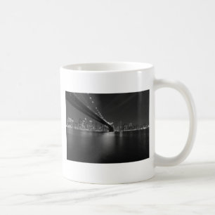 Black White New York City Skyline Kaffemugg