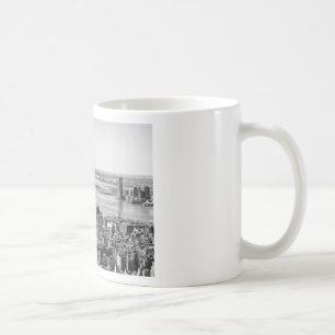 Black White New York City Skyline Kaffemugg