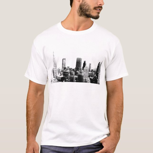 Black & White New York City Tee Shirt (Framsida)