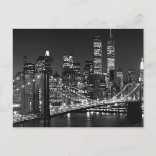 Black & White New York City Vykort