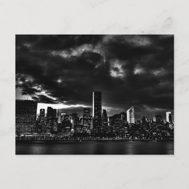 Black & White New York City Vykort (Framsida)
