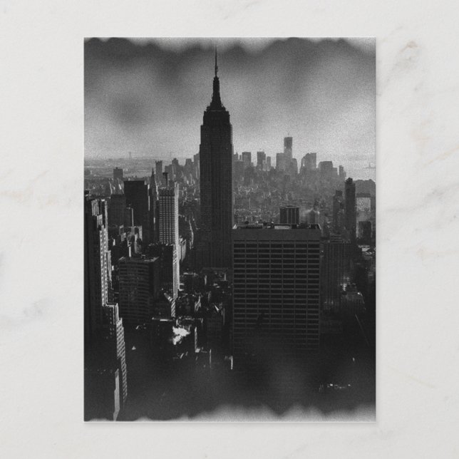 Black & White New York City Vykort (Framsida)