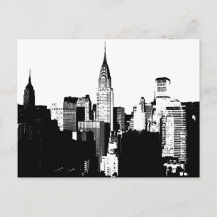 Black & White New York City Vykort