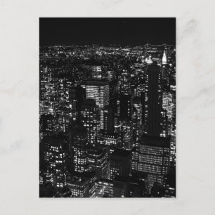Black & White New York City Vykort