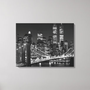 Black & White New York City Wrapped Canvas