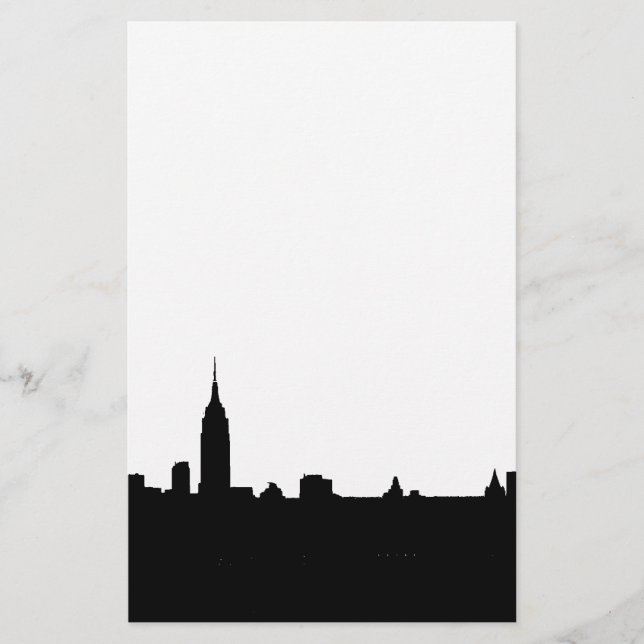 Black & White New York Silhouette (Framsida)