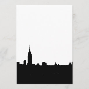 Black & White New York Silhouette-inbjudan Inbjudningar