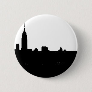Black & White New York Silhouette Knapp