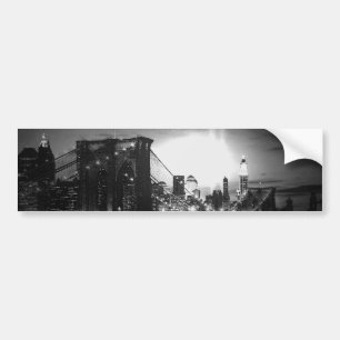Black & White New York Skyline Bildekal