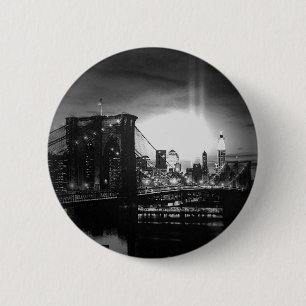 Black & White New York Skyline Knapp
