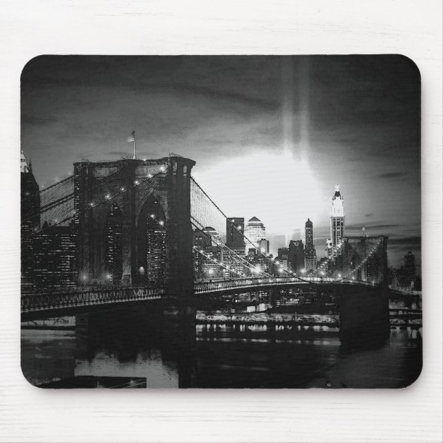 Black & White New York Skyline Musmatta (Framsidan)