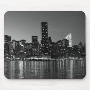 Black White New York Skyscapers Silhouette Musmatta