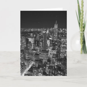 Black & White New York-Skyscraper Kort