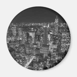 Black & White New York-Skyscraper Magnet