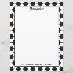 Black White Ocer Ball Mönster Personalize