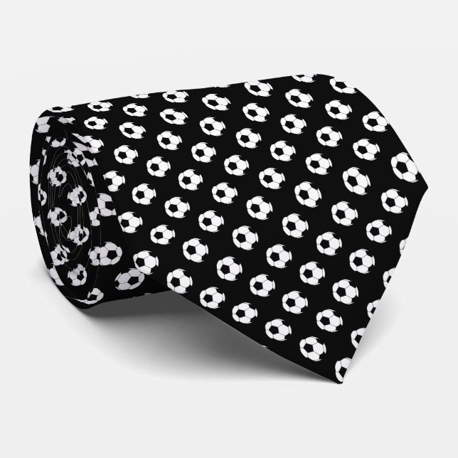 Black White Ocer Fútbol Bollar på Black Slips (Rullad)
