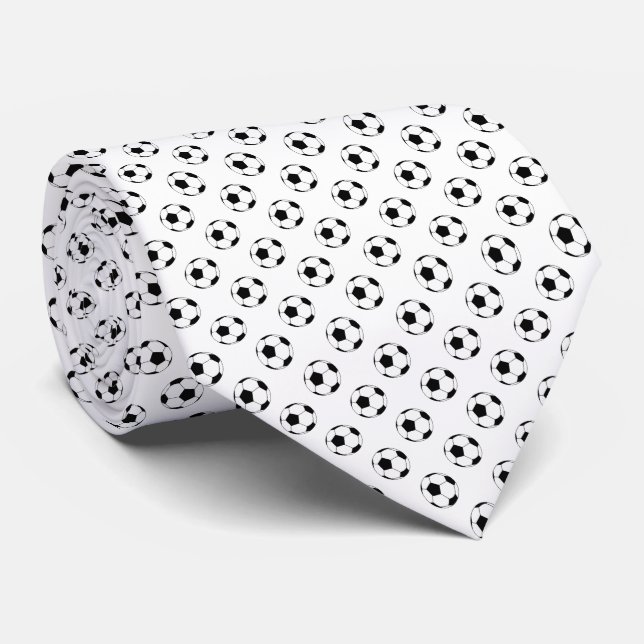 Black White Ocer Fútbol Bollar på White Slips (Rullad)