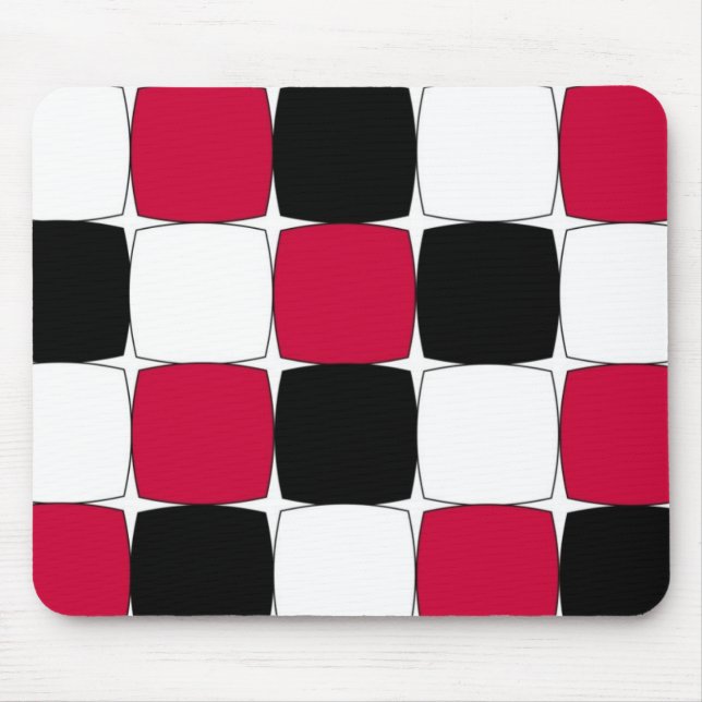 Black, White och Red Fisheye av Celeste Sheffey Musmatta (Framsidan)
