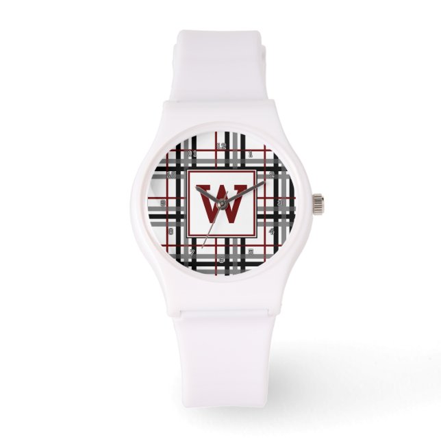 Black White och Red Play Watch Armbandsur (Framsida)