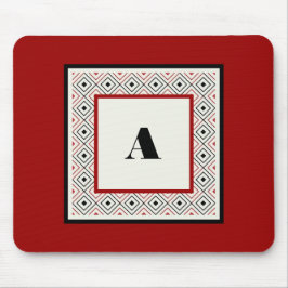 Black White och Vin Anpassningsbar Modern Mousepad Musmatta