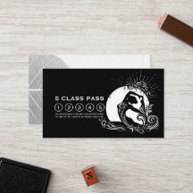 Black White One-Legged Kung Pigeon Yoga Class Pass