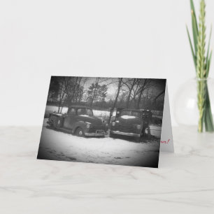 "Black & White Oxford Mill Lastbilar" julkort Kort