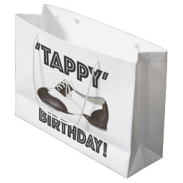 Black White Oxford Tap Shoe Dance Tappy Birthday