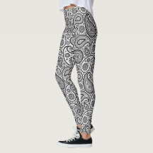 Black & White Paisley Mönster
