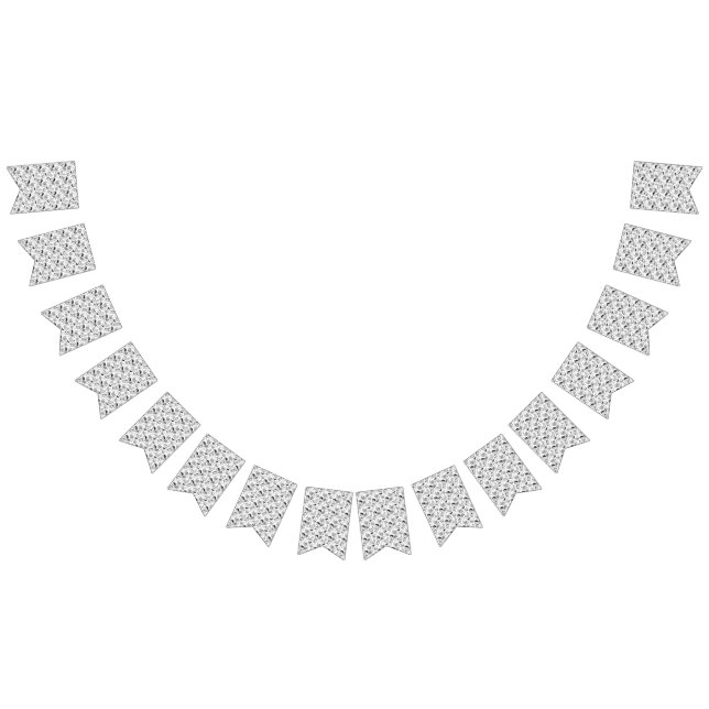 Black & White Paisley Pattern –Elegant Textile Art Vimplar (Alla)